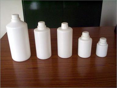 White Cylindrical Round Hdpe Bottles Pilfer Proof Caps