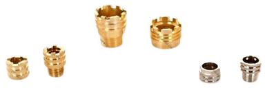 Round Brass Male Female Inserts For Cpvc Fittings
