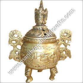 Metal Dhoop Burner With Buddha Head