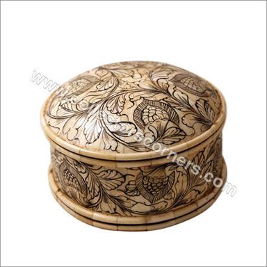 Brown Painted Powder Box