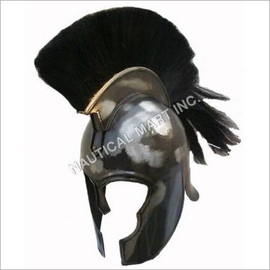 Armor Steel Trojan Helmet with Black Plume