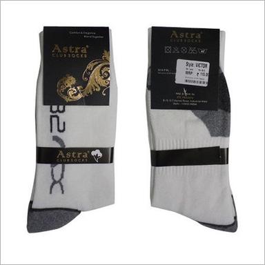 Gray White Sport Socks