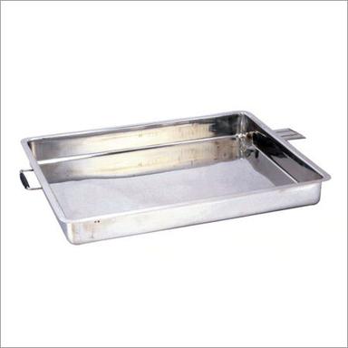 Silver Stainless Steel Milk Collection Tray
