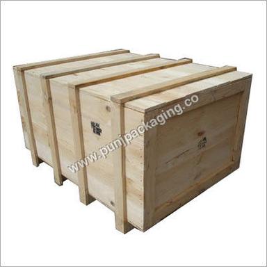 Brown Wooden Storage Crate