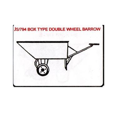 Heavy Duty Box Type Double Wheel Barrow
