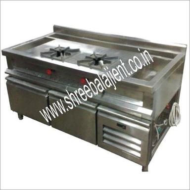 2 Burner Gas Range Cum Under Counter Refrigerator Height: 48 Inch (In)