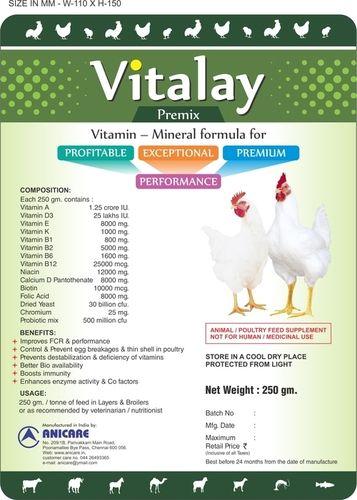 Poultry Vitamin Supplement Application: Water