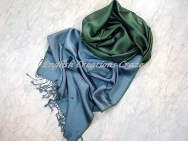 Blue And Green Silk Reversible Scarf Manufacturers