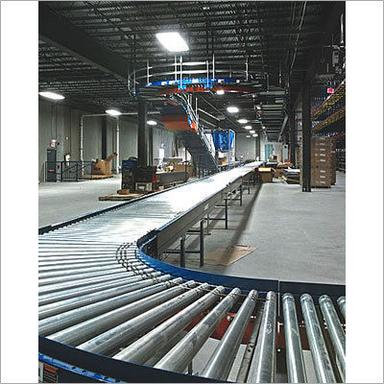 Blue Roller Conveyor System