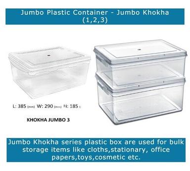 Jumbo Plastic Storage Khokha Box Detachable Lid With Handle
