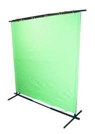 Green Plain Welding Curtain