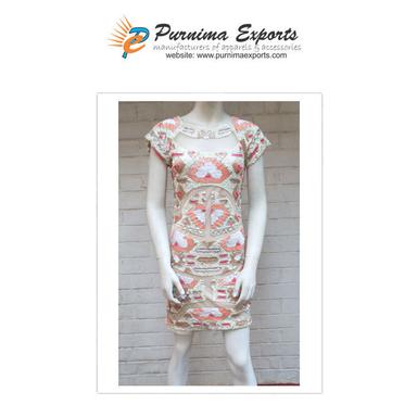 Western Ladies Hand Embroidered Short Dresses