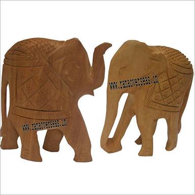 Wood Wje 1006 Trunk Up And Down Wooden Elephant Set
