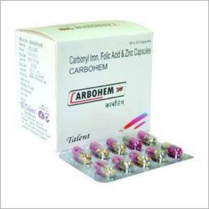 कार्बोनिल आयरन फोलिक एसिड और जिंक कैप्सूल सामान्य दवाएं