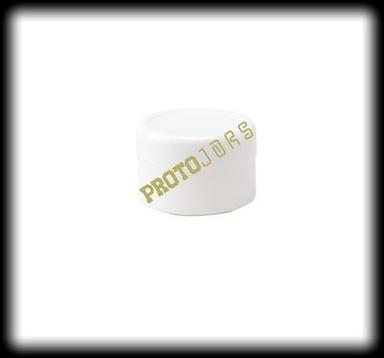 White 15 Ml Plastic Cream Jar