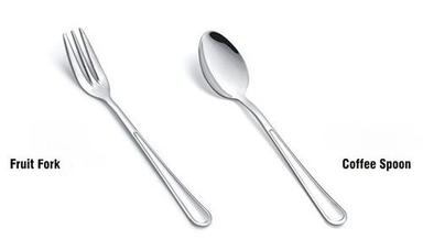 Silver S S Fruit Fork & S S Coffee Spoon