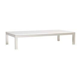 Classic Parsons Cocktail Table Contemporary, Glass Length: 40 Inch (In)