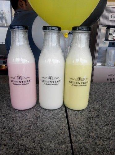 Painted Flavoured Milk Glass Bottle