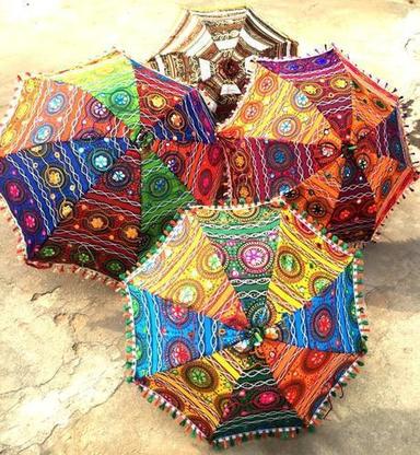 Multi Color Luxury Indian Wedding Handicraft Umbrellas