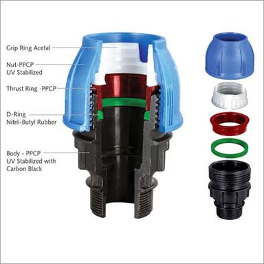 Blue Compression Fitting