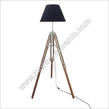 Natural Wood Tripod Nautical Floor Lamp Home Decor Power Source: Electric