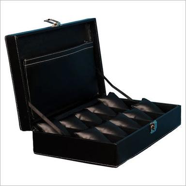 Hard Craft Watch Box Case Pu Leather For 10 Watch Slots - Black Size: Dimensions Width 13 Inch Height 3 Inch Depth 7.9 Inch Weight 1.2 Kg