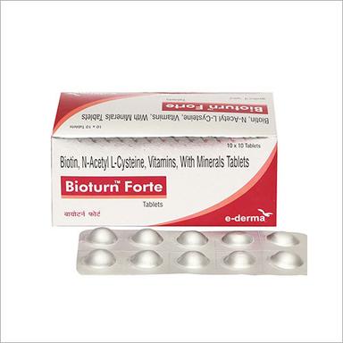 White Hair Growth Bioturn Forte Tablet With Biotin