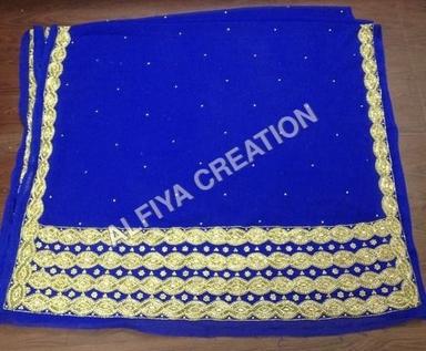 As Per The Customers Demand Hand Beaded Georgette Embroidered Fabric