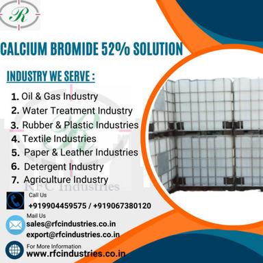 Calcium Bromide 52% Solution Application: Oil Industry