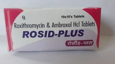  रॉक्सिथ्रोमाइसिन और एम्ब्रॉक्सोल एचसीएल टैबलेट बाहरी उपयोग की दवाएं