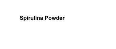 Spirulina Powder Grade: Industrial Grade