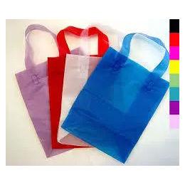 Retail Plastic Bags - Color: Red