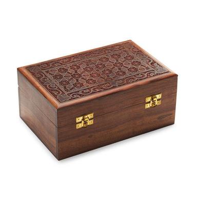 Handmade Hand Carved Storage Box