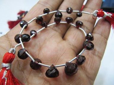 Brown Natural Mozambique Garnet Onion Shape Beads