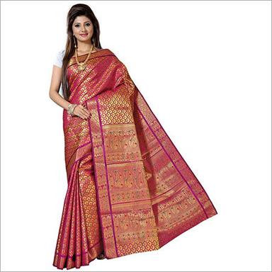 Chiffon Kanchipuram Brocket Umbrella Meena Sarees