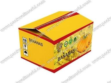 Banana Packaging Corrugated Box Carton - Color: Yellow