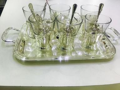 Clear Six Glass With Tray Set Corporate Gift