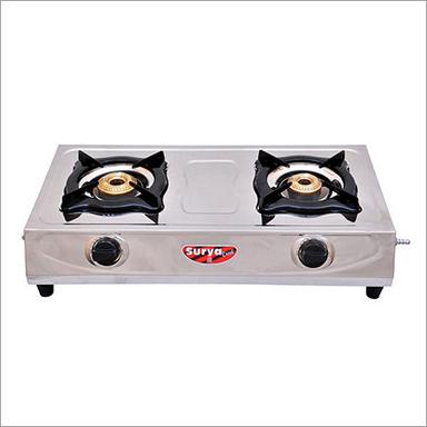 2 Burner Surya Stainless Steel Lpg Gas Stove