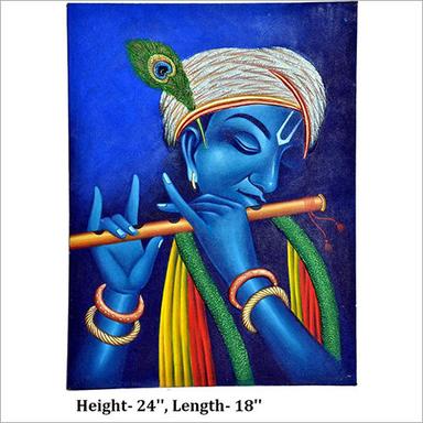 Blue And Mix Shri Krishna Painting