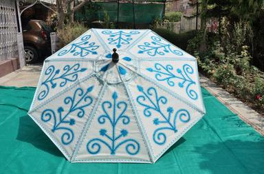 Off White Canvas Beach Umbrella