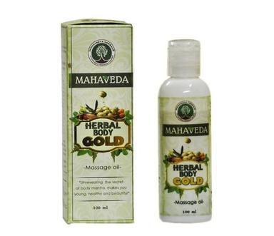 Mahaveda Herbal Body Gold Massage Oil Grade: A