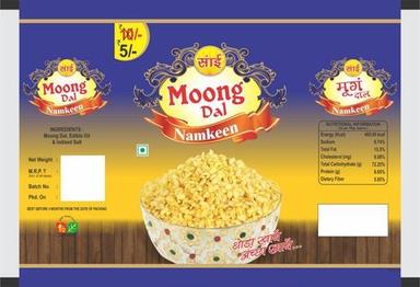 Blue And Yellow Moong Dal Packaging Pouch