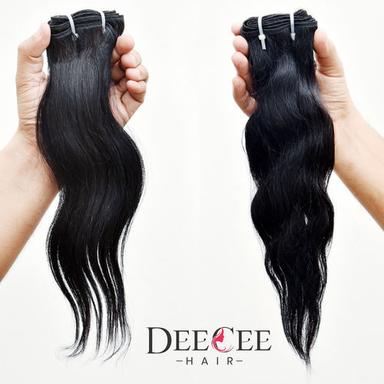 Black Double Drawn Indian Human Hair Curly Hairs