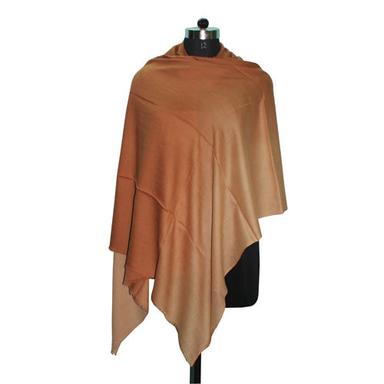 Brown Wool Silk Ombre Scarf