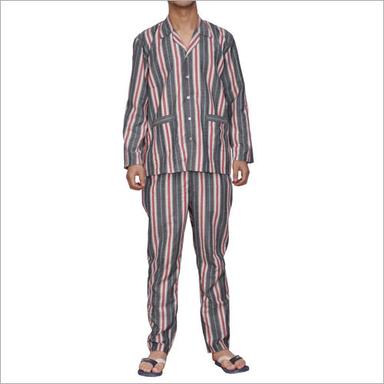 Dry Cleaning Red Grey & White Striped Casual Sleepwear