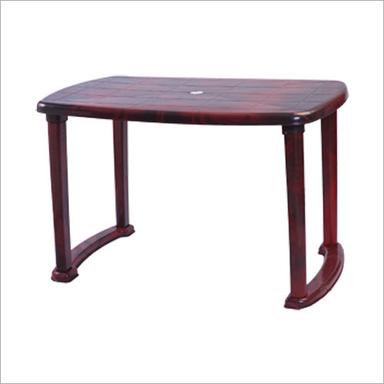 Brown Plastic Rectangular Table