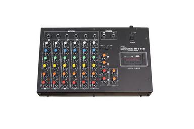 Black 6 Mic Audio Mixer With Echo\Usb\Bluetooth\Recording