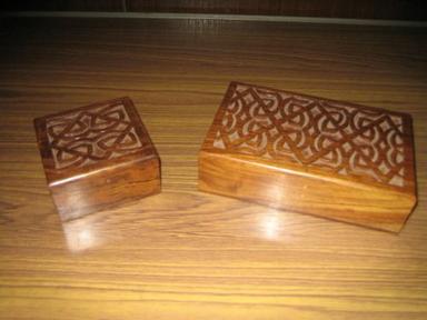 Wood Carved Wooden Box
