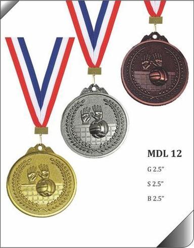 Round Volleyball Medal