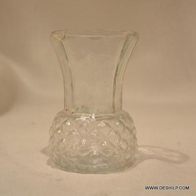 Vase Cutting Glass Flower Vase Bottom Diameter: 6.5  Centimeter (Cm)